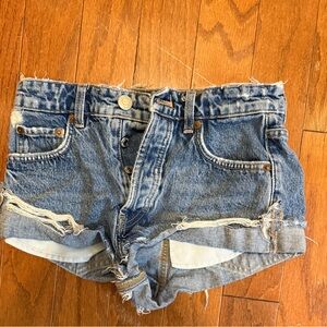 Zara denim shorty shorts